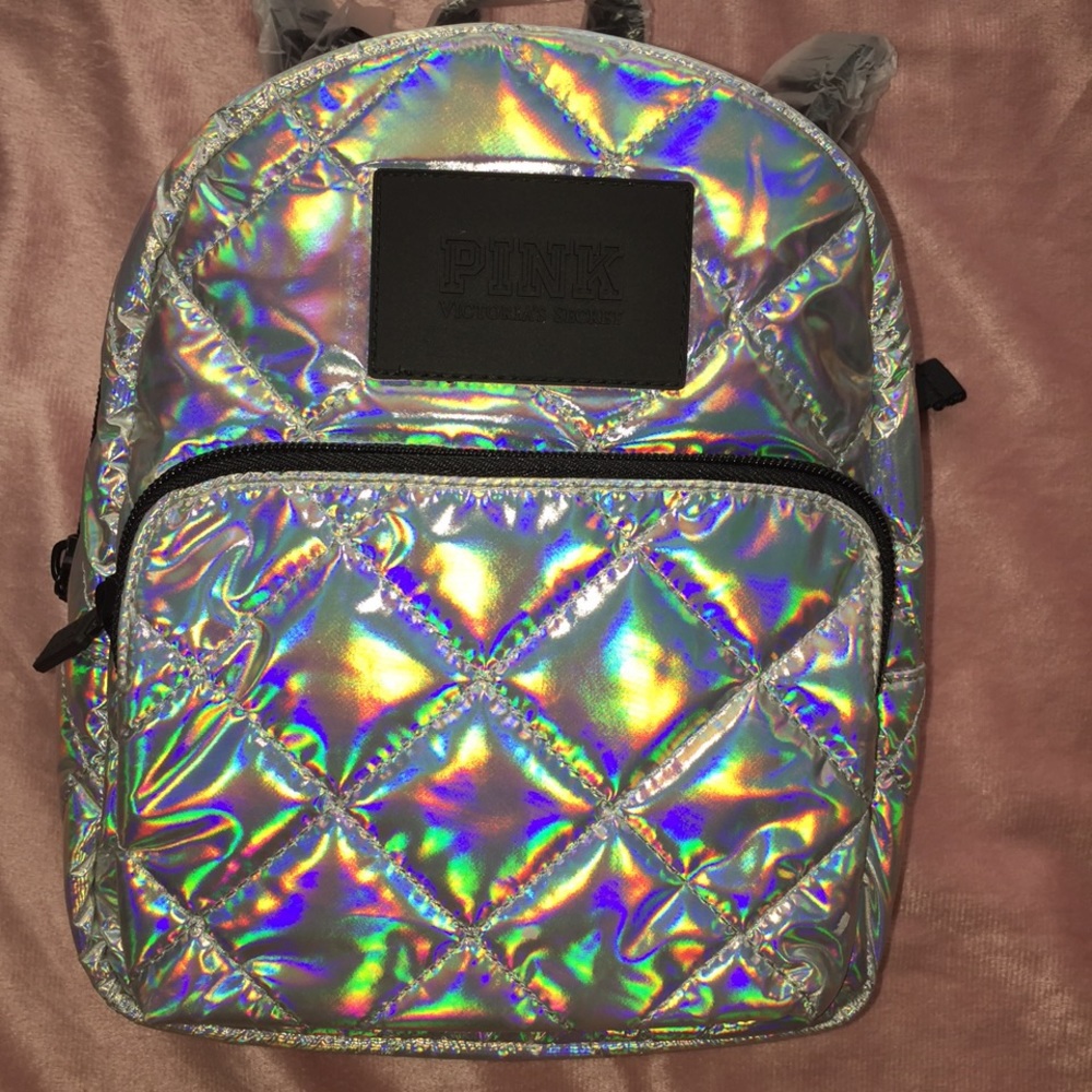 Pink Holographic Mini Back Pack